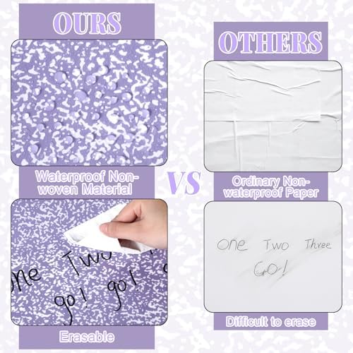 Purple Composition Bulletin Board Roll Non-Woven Fabric Poster 15.7" x 12ft