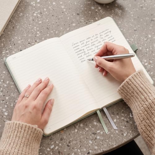AHGXG Lined Journal Notebook, 160 Numbered Pages, A5 Size (5.7'' x 8.3'')