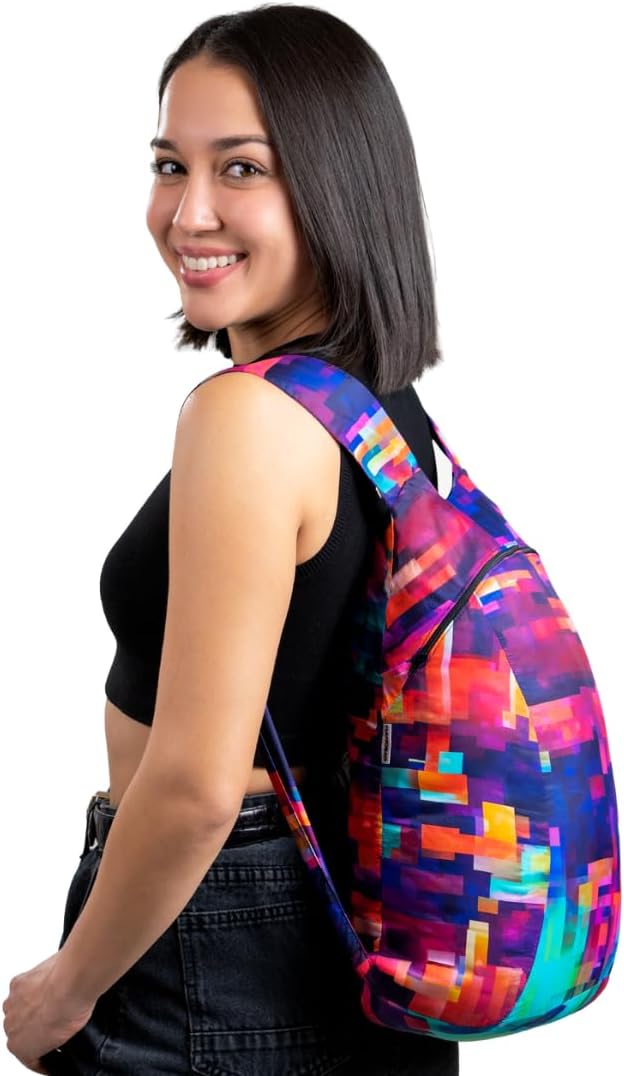 Nanobag Daypack 16L Ultralight Packable Foldable Travel Backpack for Hiking | 1.15 oz Portable Collapsible Pocket-Size with YKK Zipper and Wide Comfortable Shoulder Straps for Everyday Use and Sports