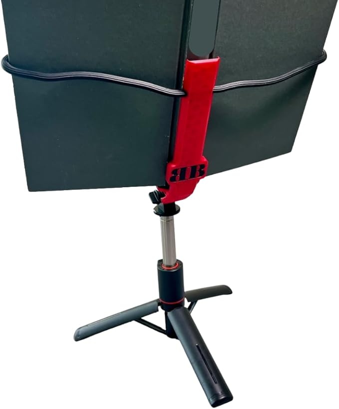Height Adjustable Book Display for Comfort & Ease | Reading Accessory | Book Lover Gift | Portable Book Stand | Easily Turn Pages | Cookbooks, Magazines & Tablets | BookBuddy ™ (Red)
