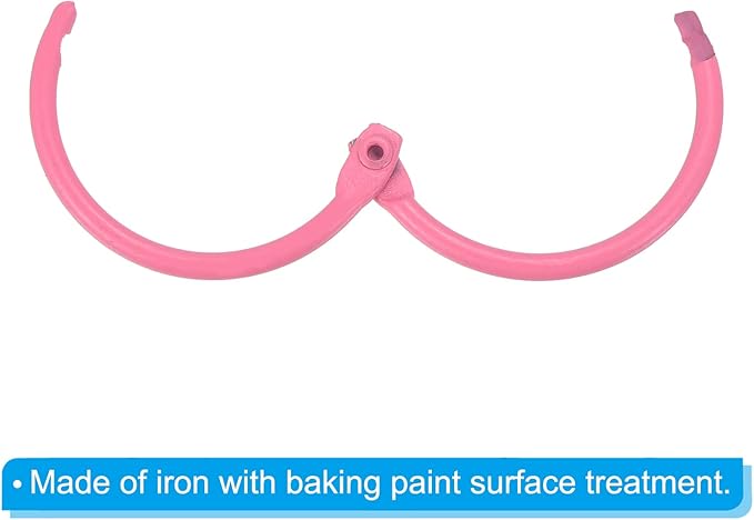 PATIKIL Loose Leaf Binder Rings 1 Inch, 5 Pack Metal Flash Card Book Binding Rings for Key Chain Index Card Scrapbooks, Pink
