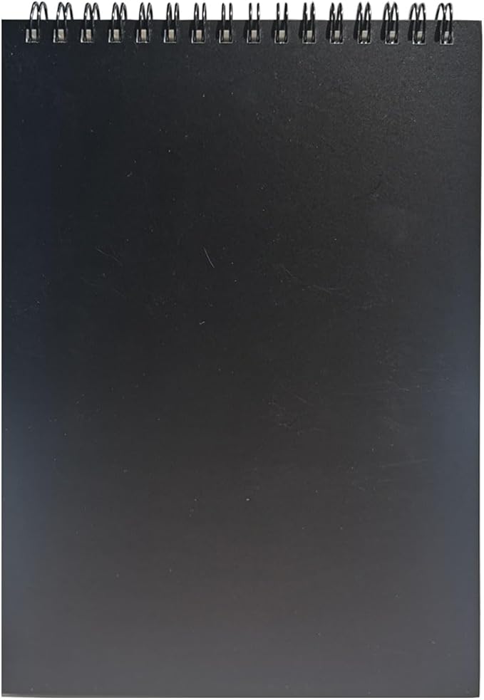 Spiral Steno Pads, Blank Paper Note Pads, 1Pack, 6” x 8”, 60 Sheets Steno Books