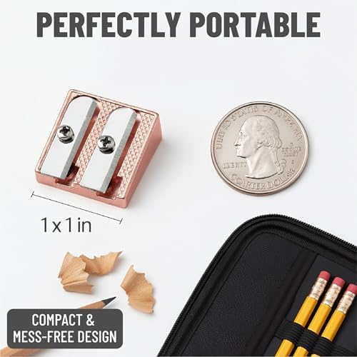 Mr. Pen- Handheld Metal Pencil Sharpener, 6 Pack