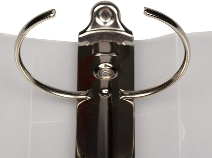 JAM PAPER Plastic 2 inch Binder - Clear 3 Ring Binder - Sold Individually