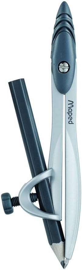 Maped Helix USA - Study Metal Compass, 100-Pack - Precision Geometry - Durable Build - Ideal for Education & Crafts - Draws up to 10 Inch Circle