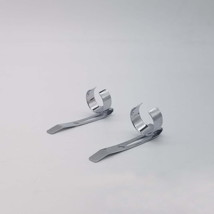 20 Pieces Metal Pen Clips Snap in Pen Clip for Shirt Pocket, Slide On Pencil Holder Clip Hangable Portable Pen Holder for Clipboard, Notebook, School, Office, Home Clever Fashion