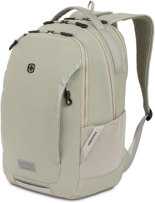 SwissGear Shield Laptop Backpack, Sage Gray, 18.5"x12"x6"