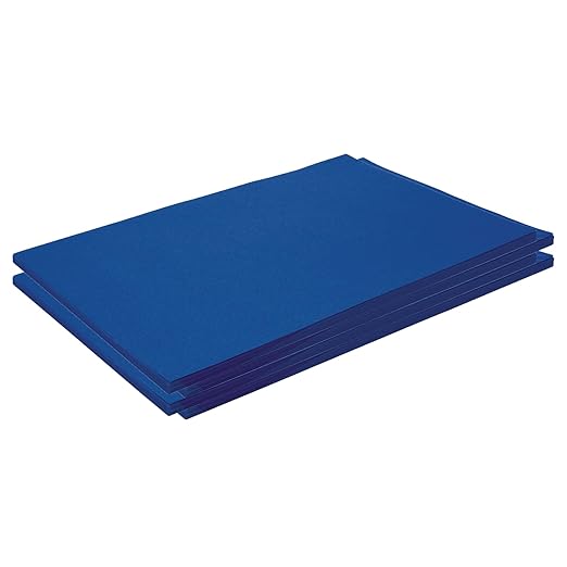 Colorations 12" x 18" Mediumweight Blue Construction Paper - 200 Sheets, Bulk Pack Art Paper, Arts and Crafts, School Supplies, Drawing, Coloring, Painting, 3D Art