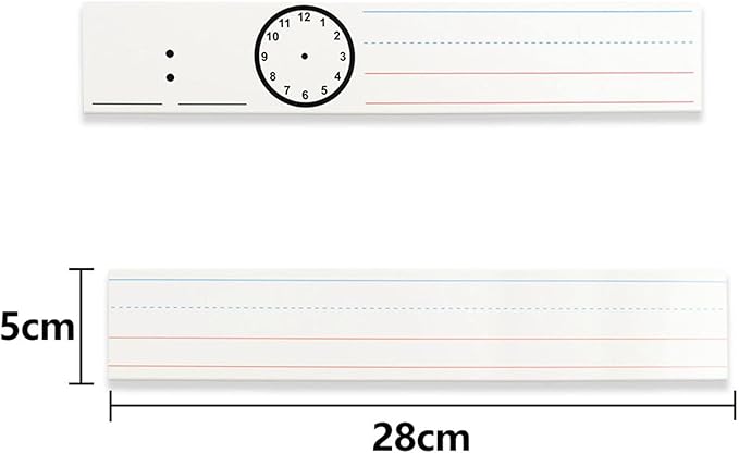 TOOYFUL 20x Daily Schedule Chart Card, Dry Card, Blank Sentence Strips for Teaching Supplies Classroom Learning Material Nursery Room Activity