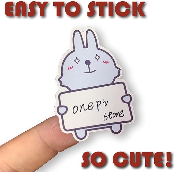 Name Label for Kids, Rabbit Name Tags Stickers for Classroom Hello My Name is Cute Personalized to Design Water Bottle, Lunch Box, Laptop, School Supplies, Camping, Cup, by HHSSALIN (60)
