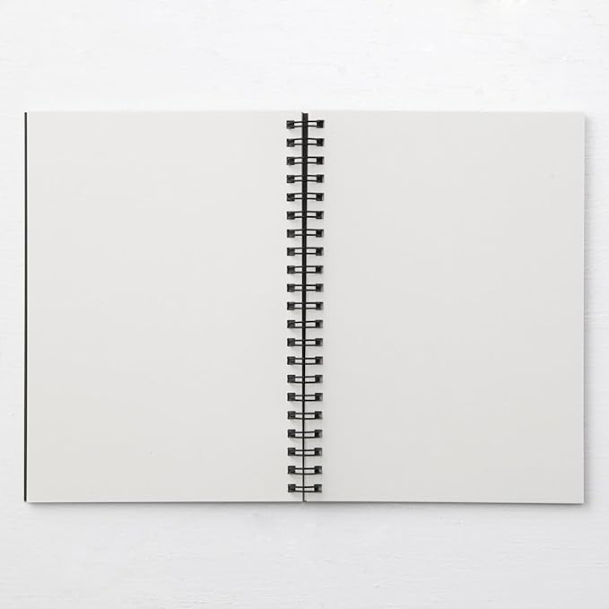 Muji RECYCLING PAPER DOUBLE RING NOTEBOOK PLAIN GREY B6 (x10)