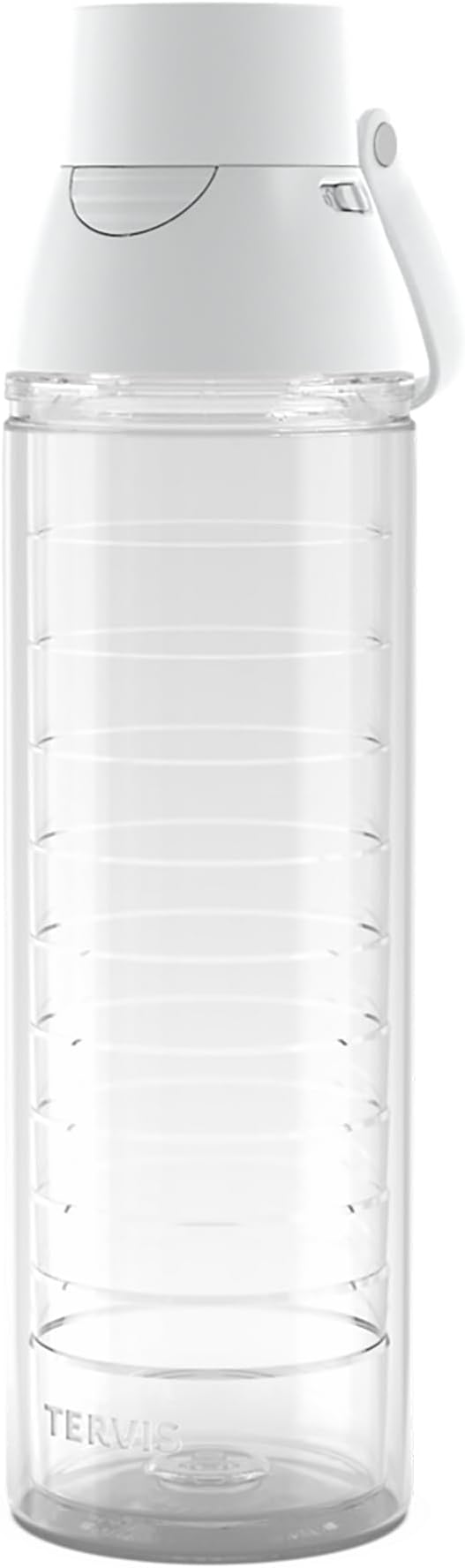 Tervis 24oz Tritan Water Bottle | Clear | Made in USA, Leakproof, Double-wall Insulated, Shatterproof, BPA-Free, Dishwasher Safe, Fits Most Cupholders, Gifts under $35