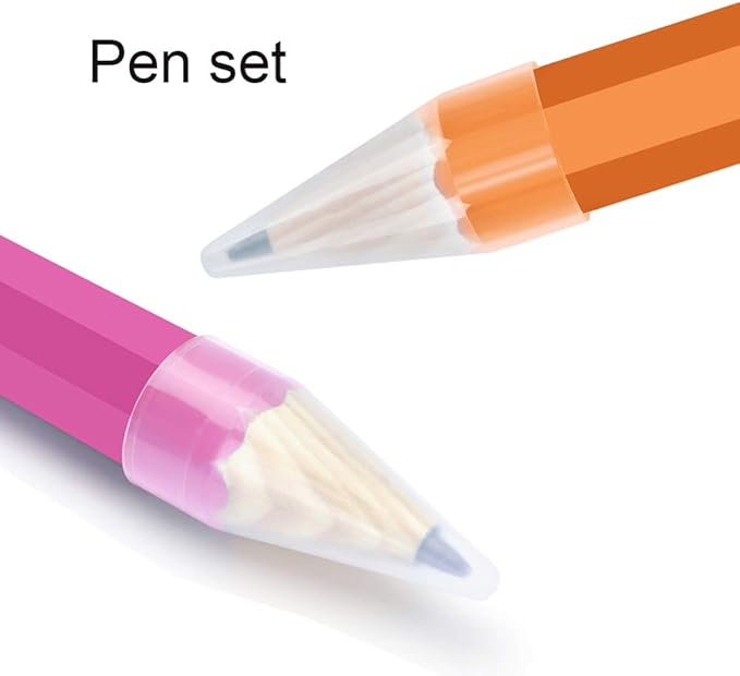 Wooden Jumbo Pencils for Prop/Gifts/Decor - 14 Inch Funny Big Novelty Pencil with Cap(Orange Red) for Schools and Homes