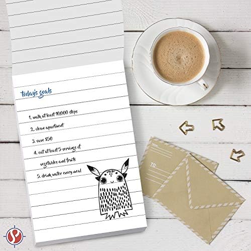 Memo Pads, White, With Black Lines – Lined Paper Notepads, Scratch / Writing Pad for Planning, To-Do Lists, Appointments, Reminders, Home, Office – 50 Sheets Per Pad, 10 Pads per Pack – 4.25" x 5.5"