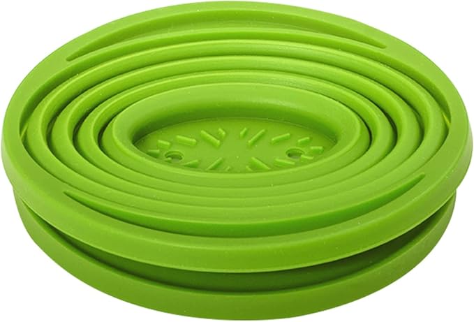 Collapsible Coffee Filter Rubber Coffee Maker Reusable Coffee Dripper For Hiking, Camping, Home, Office (Green)