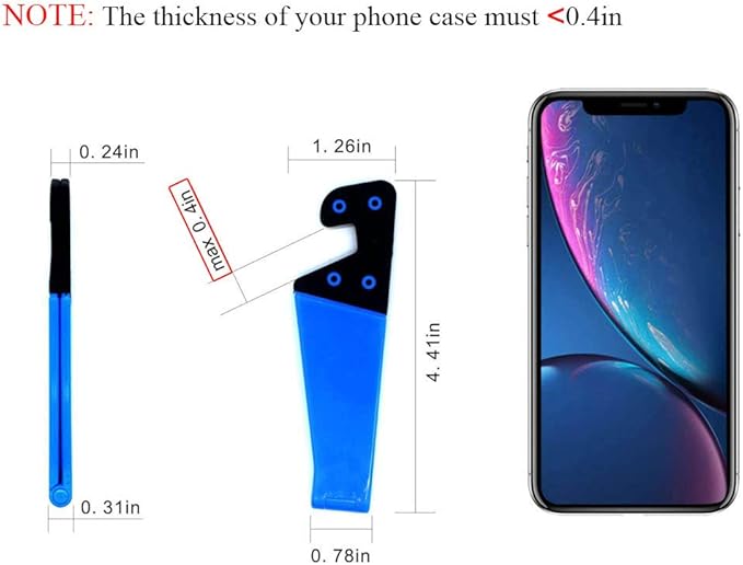 Kemoxan 10 Pack Foldable Small Phone Stand for Desk, Pocket Portable Kickstand, Colourful Cell Phone Travel Mount Compatible with Universal iPhone IPads Android
