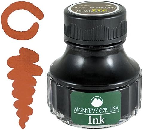 Monteverde USA Ink with ITF Technology, 90 ml Scotch Brown (G308BN)