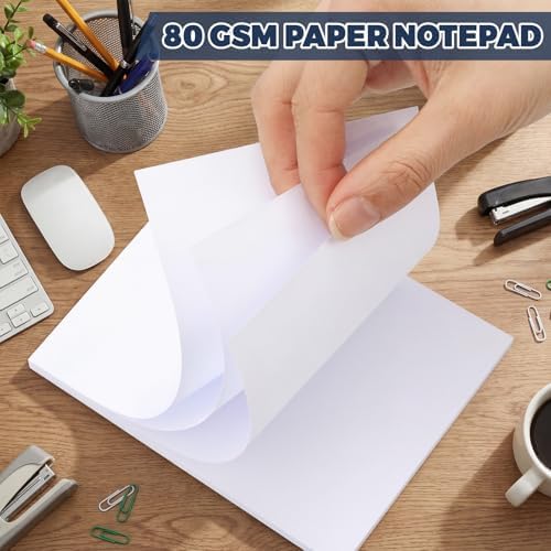 Thboxes 10 Pack Note Pads, 4 X 6 inches, 50 Sheets Each, Blank