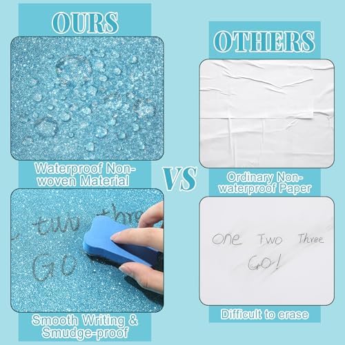 Glitter Light Blue Bulletin Board Roll Non-Woven Fabric Poster 15.7" x20 Ft