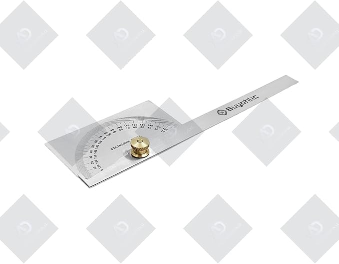 Finder 0-180 Degrees,10 cm Woodworking Ruler, Angle Measure Tool, Angle Finder Ruler, Craftsman Angle Measure Tool ((Square Head Protractor))