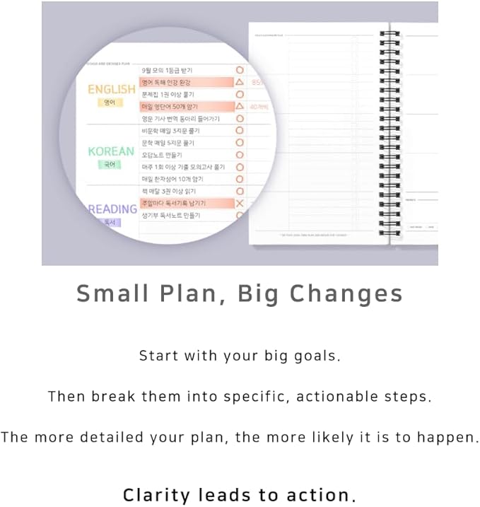 MOTEMOTE 10-Minute Planner 100 DAYS – Undated Daily Planner with Time Blocking, Goal Setting & Reflection – Boost Productivity & Build Better Habits in Just 10 Minutes a Day, Study Plan, Color Chip Edition ( Miracle Ocean )