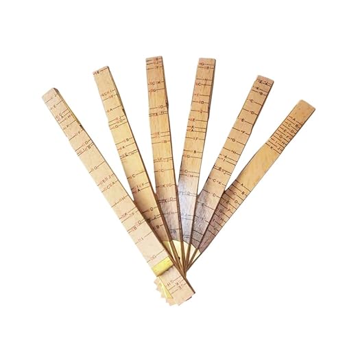 Zeluga 23-241 5/8in. x 6ft. Oversized Brick Mason Two Way Wood Rule, Folding Wood Ruler with Letter Side, Natural