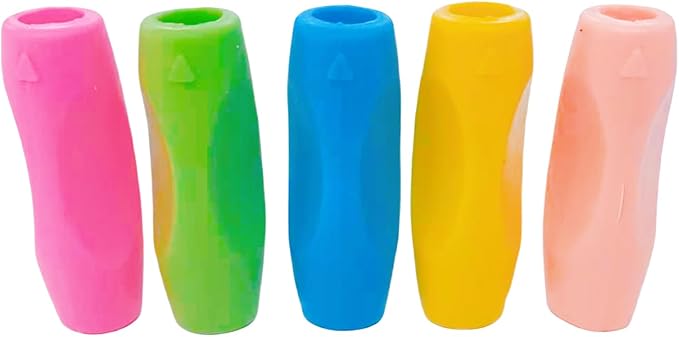 Pencil Grips for Kids Handwriting,Silicone Children Pencil Holding Practictise Device for Correcting Pen Holder Postures Correction Tools (5Pcs)