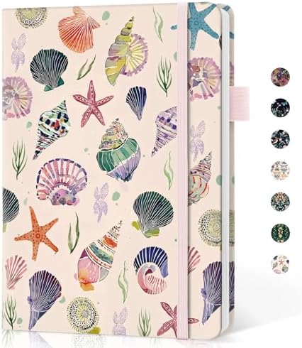 Taja Pretty Journal for Women, 5.7" x 8.3" Lined Notebook for Journaling
