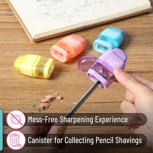 Mr. Pen- Pencil Sharpener & Eraser, 4 Pack