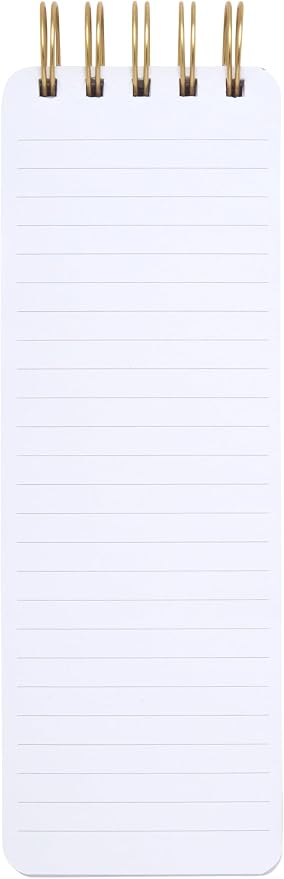 Eccolo Tall Spiral Memo Pad 300 Pages 150 Sheets List Notepad for Office