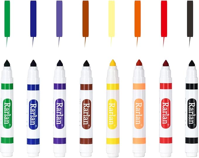 Rarlan Washable Markers Bulk, Markers for Kids, Bulk pack, 8 Colors, 160 Count