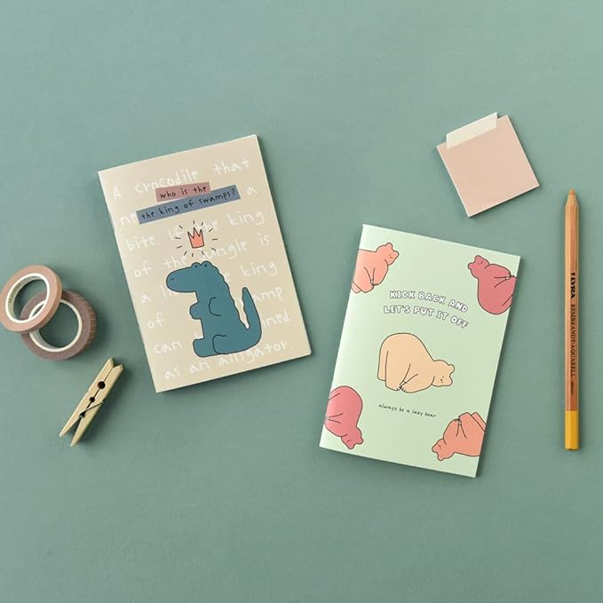 Monolike Mini STORY TOWN Grid Note 6P SET - 105x148mm, 48pages
