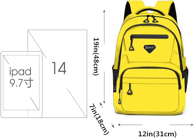 Casual Lightweight Backpacks for Boys & Girls, School Bookbags, 15 "Laptop Backpack, Travel Bag (202-slv)