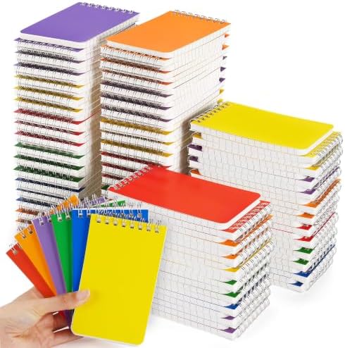 120 Packs Pocket Notebook Bulk, 3x5 Inch Small Spiral Notepads