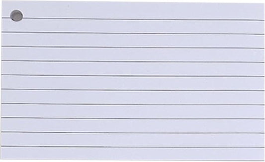 Lined Indexes Cards Flashcards Presentation Studying Note Blanks Revisions for Home and School Lined Indexes with Binding Rings
