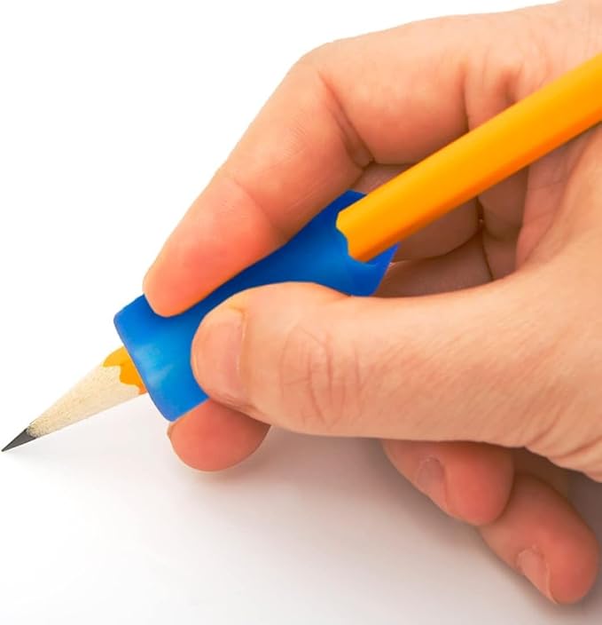 Pencil Grip The Classics Triangle Grip Ergonomic Writing Aid, For Right or Left Handed Users, Assorted Colors, Pack of 200 (TPG-162)