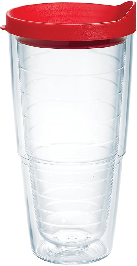 Tervis 24oz Tritan Tumbler | Clear | Made in USA, Double-wall Insulated, Shatterproof, BPA-Free, Dishwasher Safe, Fits Most Cupholders, Gifts under $25