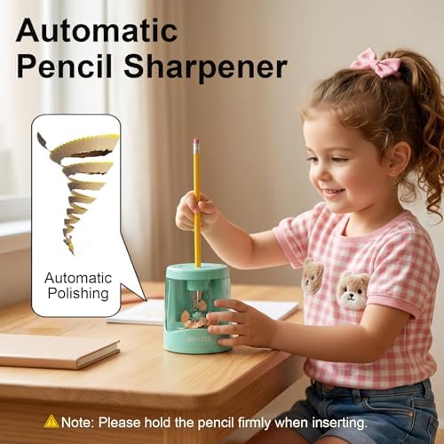 Automatic Pencil Sharpener for Kids/School, USB Battery Electric Sharpener