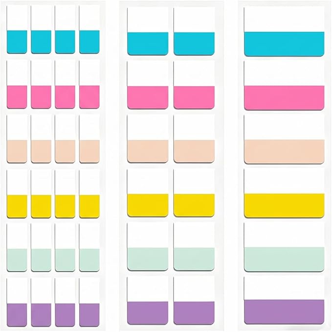 420Pcs Sticky Tabs for Annotating Books, Transparent Page Markers & Flags, Clear Index Note Stickers for Bible, Notebooks & Reading, Small Mini Pop Up Tab Set, Paper Annotation Notes Flag Sticker