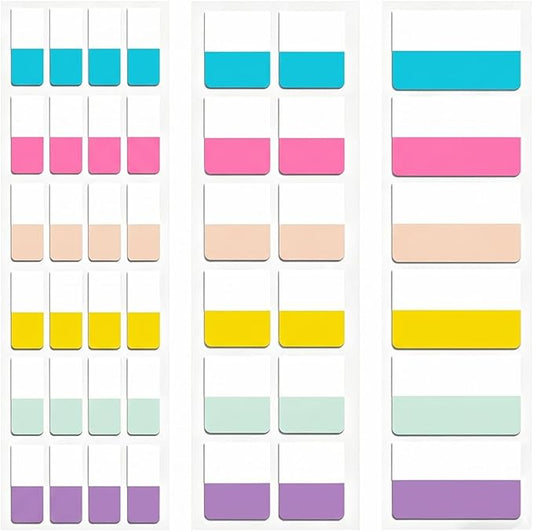 420Pcs Sticky Tabs for Annotating Books, Transparent Page Markers & Flags, Clear Index Note Stickers for Bible, Notebooks & Reading, Small Mini Pop Up Tab Set, Paper Annotation Notes Flag Sticker