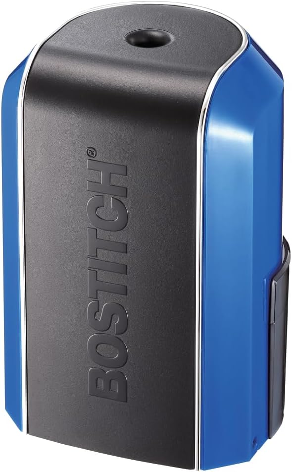 Bostitch Office Vertical Electric Pencil Sharpener, Powerful Stall-Free Motor, Prevents Over-Sharpening, Blue (EPS5V-Blue)