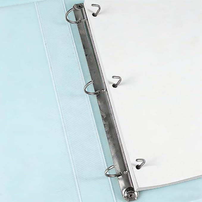 (3-Pack) 3-Hole Punched Blank Paper - 300 Sheets/600 Pages Loose Leaf Papers, 100 GSM, Paper Refills for Large Leather Journal/Filofax Binders, 8" x 10.5"