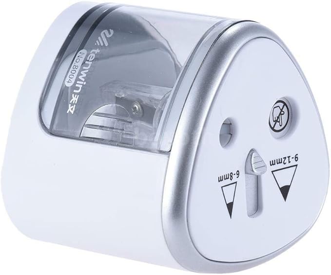 Electric Pencil Sharpener BE-TOOL 2 Holes Automatic Desk Pencil Cutter Battery Operated for Kids School Classroom Office Home and Stationery Gifts Blue