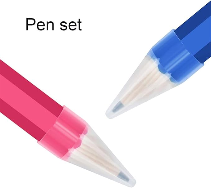 Giant Pencil, 14 Inch Big Jumbo Pencils, Funny Oversized Huge Comically Large Pencil with Cap for Prop/Gifts/Decor(Blue/Pink)