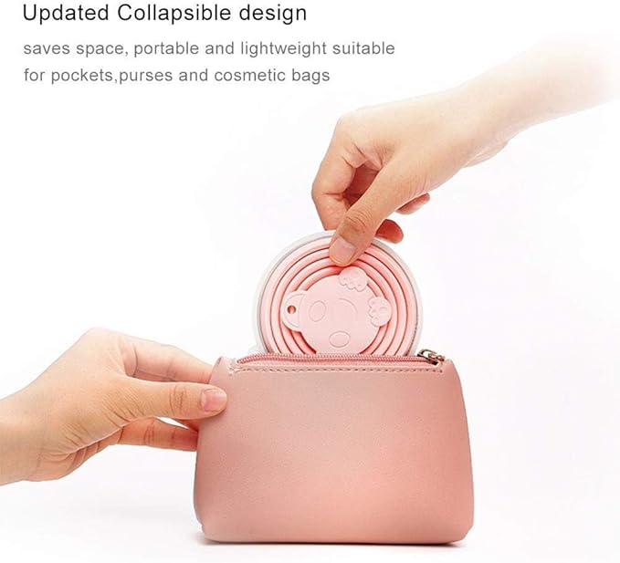 Collapsible Travel Cup | Silicone Folding Water Cups with Lids | Reusable Drinking Mugs Cup | Picnic Snacks Cups | Telescopic Camping Tumblers