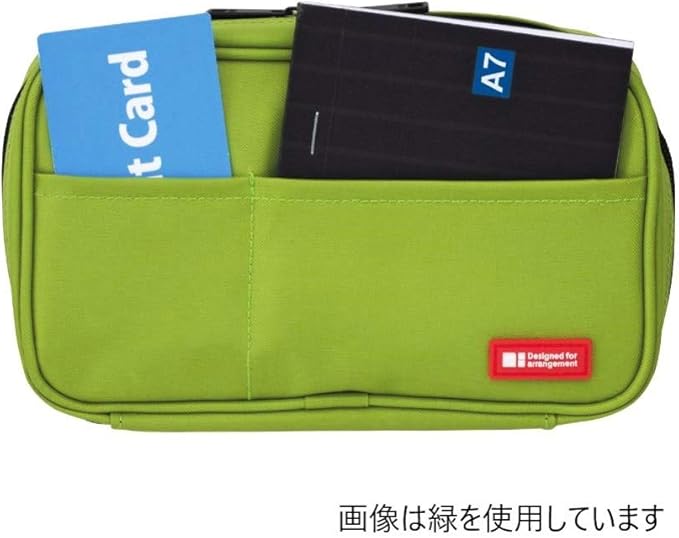 LIHIT LAB Large Capacity Zipper Pencil Case For School Office College, Big Capacity 4 Compartments Pencil Bag Holder Adults Teen Boys Girls, Travel Cosmetics Storage, Indigo (A7551-11N)