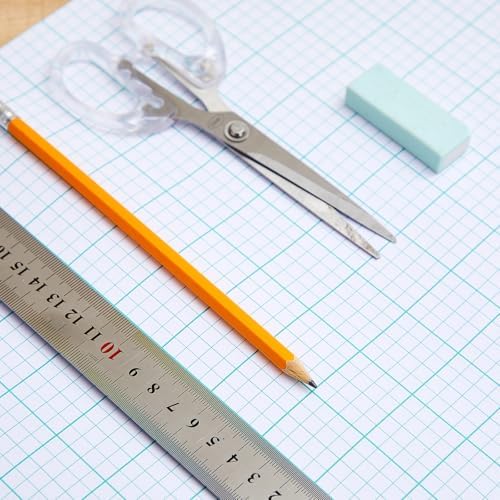 Ctosree 24 Pack Graph Paper Pads 8.5 x 11 in, 10x10 Quad Ruled Grid Paper