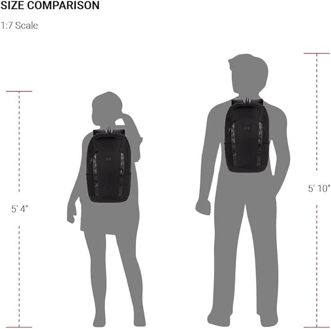 SwissGear 8117 Laptop Backpack, Black, 17.75 In (Fits Laptops up to 15")
