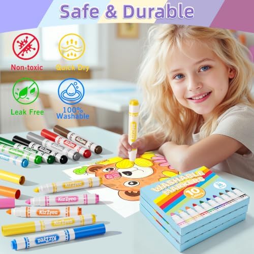 Washable Markers Bulk, Markers for Kids, 10 Assorted Colors, 48 Boxes 480ct