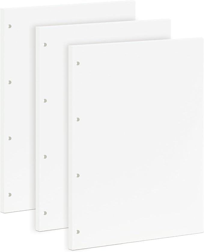 A4 Blank Loose Leaf Refill Paper 290x210mm - 135 Sheets 100GSM Notepaper - 4-Hole Punch for A4 4-Ring Binders - Thick, Premium Quality for Note Taking, Journaling & Office Use